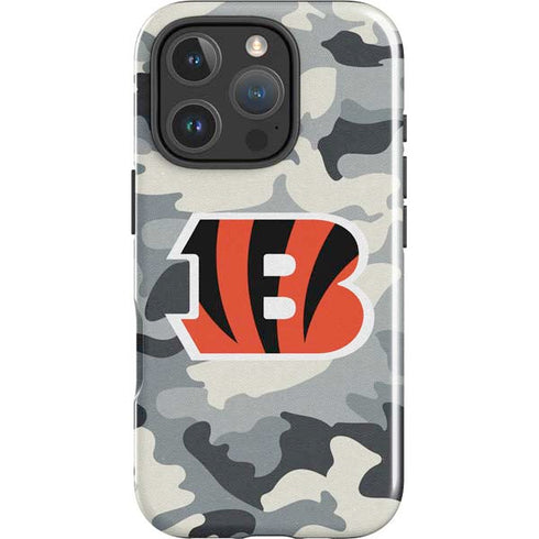 NFL Cincinnati Bengals Camo iPhone 16 Pro Impact Case